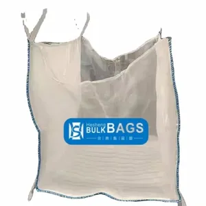 Hesheng 30 anos fabricante preço de atacado saco grande de tecido pp respirável de 1 tonelada FIBC para lenha saco grande, saco jumbo respirável