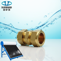 Raccords à double ferrule en laiton de 15 mm et 22 mm pour chauffe-eau solaires