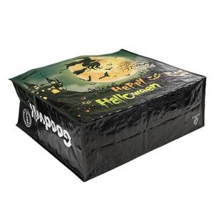 Annonce d'impression personnalisée Sac fourre-tout de grande capacité de conception étanche Sac cadeau <span class=keywords><strong>shopping</strong></span> laminé tissé en PP - Product Image 5