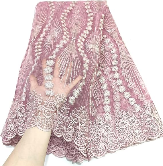 Wedding Lace Sequin Fabric Beaded Luxury