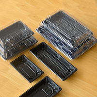Boîtes à sushi en plastique PET jetables de tailles multiples avec motifs de style japonais pour vos déjeuners