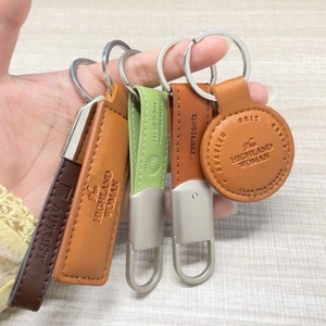 Llaveros de Coche Premium al por Mayor, Personalizados con Logotipo de <span class=keywords><strong>Marca</strong></span>, Llavero de Cuero Genuino para Regalo Promocional - Product Image 1