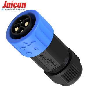 Jnicon M23 impermeable IP67 conector de alimentación hembra macho conector de batería <span class=keywords><strong>Xlr</strong></span> a enchufe 2 + 1 + 5 Pin controlador conector <span class=keywords><strong>Cable</strong></span> Ebike - Product Image 2