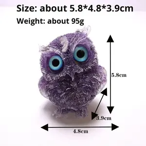 Hot-Selling Milieuvriendelijke Hars Uil Huisdecoratie Ambacht Met Modern Design Art Thema Tafelblad Voor Jubileumvieringen - Product Image 2