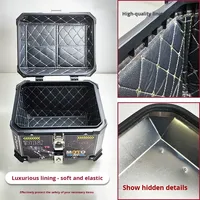 Coffre de moto universel TORST en alliage d'aluminium 45L, boîte à outils arrière, boîte à casque, étanche, antivol, entièrement détachable