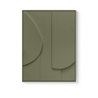 Œuvre d'art abstraite géométrique moderne, nature morte, décoration murale pour la maison, art mural fait main, relief stéréoscopique 3D, imperméable, écologique, de haute qualité