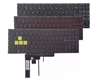 Clavier de remplacement pour ordinateur portable MSI Stealth GS76 MS-17M1 <span class=keywords><strong>GF76</strong></span> MS-17L1 GE76 11UE 11UG 11UH US Layout Backlit Red White Font - Product Image 3