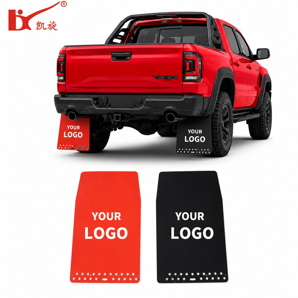 Red And Black Wheel Spray Barrier Tapered Pair Suited To Pickup Durable ...