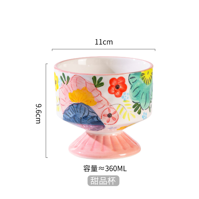 Graffiti flor grande taza de pastel