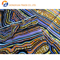 Kain Organza Afrika Tenun Sisir Polos Batik Belanda untuk Anak Perempuan dan Laki-laki 145 GSM Anti-statis Tahan Gesekan