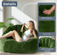 Beliebtes Muschel-Design Faulenzer-Sofa, Tragbarer Faulenzer-Loungesessel, Runder Sitz für Apartment, Hotel, Wohnzimmer