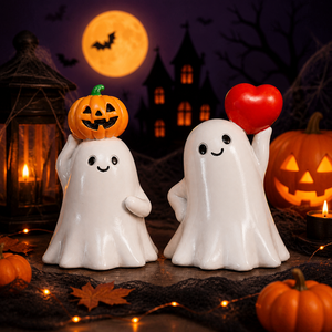 Figurine de fantôme d'Halloween, mini-statue, décorations de table, effrayantes, pour fête, maison, bureau, intérieur, décorations de fête - Product Image 1