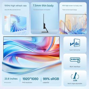 ขายดีสำหรับจอภาพ HP Pavilion S24 ขนาด 23.8 นิ้ว FHD IPS 100Hz 99%sRGB ป้องกันแสงสีฟ้า HDMI/DP สำหรับสำนักงาน/บ้าน/เล่นเกม - Product Image 5