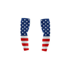 Mangas de Brazo con Bandera de Estados Unidos para Fanáticos del Fútbol, Diseño Personalizado al por Mayor 2026, para Deportes Atléticos - Product Image 2