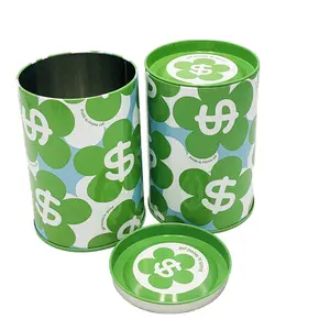 Food Grade Metal Cans For Socks Underwear Packaging T-Shirt Can Round Tin Boxes Cloth Packaging Tin Cylinder
