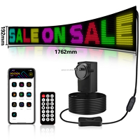 Panel de matriz LED Control de aplicación USB 5V Patrón de texto de desplazamiento Animación Pantalla LED flexible Pantalla de señal LED para tienda de ventanas de automóviles