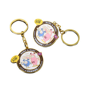 Porte-clés en métal personnalisés en gros, 2D/3D, logo en émail, alliage plaqué argent, léger, résistant à l'usure, gravez votre logo ou vos initiales - Product Image 5