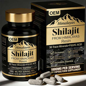 Complément Alimentaire Végétalien OEM Shilajit Ashwagandha Rhodiola Rosea Panax Ginseng 15 250 MG 60 Capsules Végétales - Product Image 3
