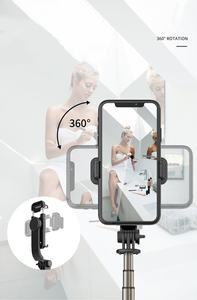 Trépied léger extensible de bâton de <span class=keywords><strong>selfie</strong></span> de téléphone portable de rotation de 360 degrés avec la télécommande - Product Image 6