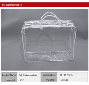 Customized Factory Eco Friendly <b>Pvc</b> High End Blanket Bag Bed <b>Sheet</b> Package Bag Duvet Bag - Product Image 2
