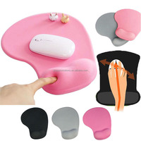 Tapis de souris en silicone personnalisé avec logo, coussin de souris imperméable avec support pour le poignet pour une utilisation au bureau