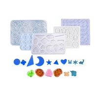 Vente en gros de kits de moules à boucles d'oreilles en résine époxy silicone écologique AINIKA avec emballage personnalisé pour la fabrication de bijoux