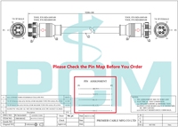 DeviceNet 7/8 "-16UNF 5Pin Male to Female Extension Power Cable 16AWG Mini Change for Industrial Profibus Sensor Actuator