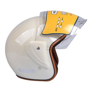 Retro 3/4 Open Face ABS/PP Half Face Nieuwe Motorhelm Hoge Veiligheid Fabrieksprijs Direct Verzendklaar Vintage Motoruitrusting - Product Image 1