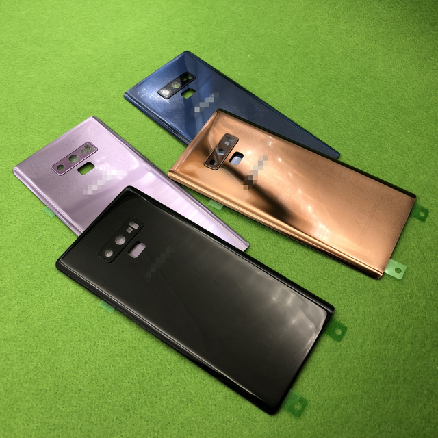 For Samsung Galaxy Note 9 N960 SM-N960F Phone Rear Glass Battery Door Housing Case for Note9 Back Camera Glass Cover