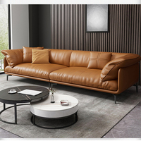 Canapé-Banken Divano Letto Couch-Set Möbel Leder Günstiges Sofa-Set Wohnzimmermöbel Gepolsterte Sektionalsofas