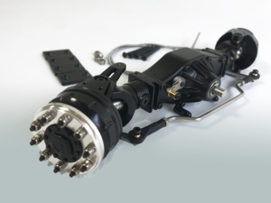 แกนพวงมาลัยพาวเวอร์ด้านหน้ารถดัมพ์แทรคเตอร์พร้อมล้ออุปกรณ์เสริม DIY สำหรับ1/14เพื่อลดพื้นที่ - Product Image 3