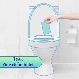 Detergent Sheet Toilet Bowl Cleaning Sheet Septic Safe Bathroom Cleaning Fresh Scent Strips