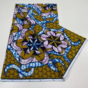 Véritable Wax <span class=keywords><strong>Pagne</strong></span> Africain Super Real Wax Original 6 Yards 100% Coton Batik Robe <span class=keywords><strong>Dentelle</strong></span> Loincloth Hollandais - Product Image 2