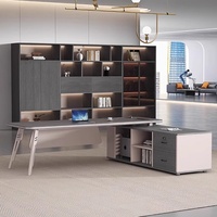 Bureau de direction moderne de haute qualité, mobilier de bureau pour patron, design personnalisé pour résidence de luxe, bureau de direction