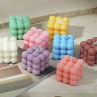 Bougies cylindriques de luxe faites à la main en cire de soja mélangée, best-seller transfrontalier – Artisanat de coulée manuelle, cadeau sophistiqué, photo