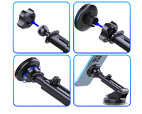 Rotation à 360 degrés support de voiture support de téléphone magnétique aimants de tableau de bord de voiture support de téléphone portable support de support de téléphone portable dans la voiture