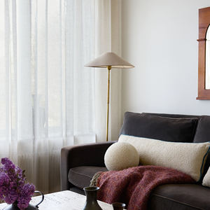 Cortinas de Tul con Textura de Lino de Alta Calidad, Estilo Europeo, Translúcidas, con Ojales, Aislantes, Ignífugas, Tejidas con Bolsillos, para Oficina o Cafetería - Product Image 5