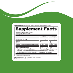 Polvo de proteína de colágeno múltiple de buena calidad mejora la salud intestinal y apoya el peso saludable para adultos - Product Image 6