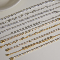 Bracelet tennis en acier inoxydable argenté J&D Jewelry pour femmes, zircon blanc, étanche, bijoux de mode athleisure