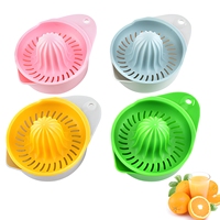 Presse-agrumes manuel en plastique avec bol à jus, presse-agrumes manuel pour oranges, citrons verts, fruits, gadget de cuisine