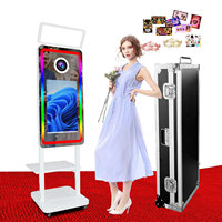 Machine Photobooth Miroir Magique Carré 2026 Pas Cher Style Vintage avec Écran Tactile 21,5 Pouces pour Fêtes