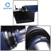 Bouclier thermique du système d'admission d'air froid 4 "pour GMC Chevy V8 4.8L 5.3L 6.0L Sierra 1500 2500 3500 Filtre à air
