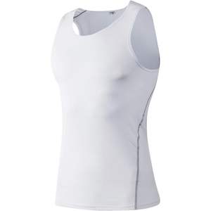 2025 camiseta sin mangas atlética para hombre talla XL Chaleco de entrenamiento de gimnasio sin mangas de algodón poliéster camisa capucha capa Base Lisa equipo de entrenamiento - Product Image 6