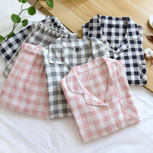 Conjunto de pijama estampado de primavera y verano de <span class=keywords><strong>manga</strong></span> larga con crape de algodón para los amantes de la moda personalizada - Product Image 2