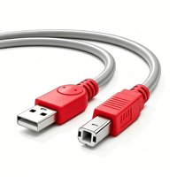 Cable de Impresora USB 2.0 de Alta Velocidad, Macho A a Macho B, Transferencia de Datos de 480 Mbps, Cable de Escáner para HP, Canon, Epson, Brother