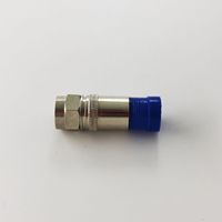Fil d'antenne électrique étanche RF Coaxial F mâle Compression Type CCTV Caméra Connecteur Pour RG6 Quad Shield Câble