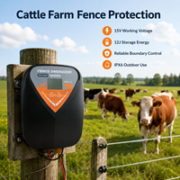 HPSFENCE OEM ODM Groothandel 12J 15V LCD Elektrische Omheining Energizer Kit IPX6 Waterdicht Met Adapter voor Vee Schapen Boerderij Gebruik