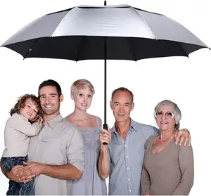 Paraguas parapluie protezione UV ombrello automatico Super grande doppio baldacchino antivento ombrelli da golf per la pioggia con logo