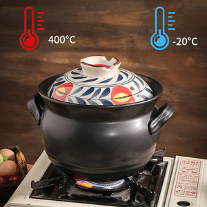 日本のセラミックスープポット調理器具セット手描きエナメルキッチンキャセロール環境にやさしい調理ポットセット - Product Image 6