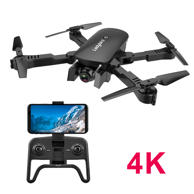 2021 New Posk R8 Ladybird Drone 4K HD Camera Quadcopter Intelligent Following Professional Drone Remote Control 100m Range 12min